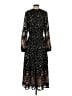 Current Air 100% Polyester Paisley Black Casual Dress Size S - photo 2