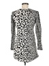 Zara Basic Animal Print Ivory 3/4 Sleeve T-Shirt Size M - photo 2
