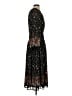 Current Air 100% Polyester Paisley Black Casual Dress Size S - photo 4