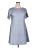Unbranded Solid Gray Casual Dress Size XL - photo 1
