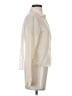 Keds 100% Polyester Metallic Ivory Long Sleeve Blouse Size S - photo 4
