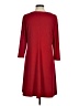 Chico's Solid Red Casual Dress Size Med (1) - photo 2