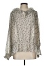 Universal Thread 100% Polyester Silver Long Sleeve Blouse Size L - photo 1
