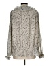 Universal Thread 100% Polyester Silver Long Sleeve Blouse Size L - photo 2