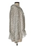Universal Thread 100% Polyester Silver Long Sleeve Blouse Size L - photo 4
