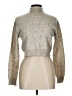 Blue Rain Metallic Silver Turtleneck Sweater Size L - photo 1