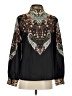 Shein Paisley Black Long Sleeve Blouse Size 2 - photo 2