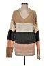 Almost Famous Color Block Tan Pullover Sweater Size S - photo 1