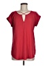 Express Outlet Red Short Sleeve Blouse Size M - photo 1