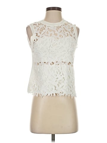 Zara W&B Collection Sleeveless Blouse (view 1)