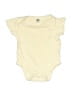Hb 100% Cotton Solid Yellow Short Sleeve Onesie Size 0-3 mo - photo 1