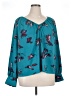 Nine West 100% Polyester Teal 3/4 Sleeve Blouse Size XL - photo 1