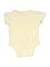 Hb 100% Cotton Solid Yellow Short Sleeve Onesie Size 0-3 mo - photo 2
