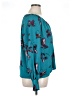 Nine West 100% Polyester Teal 3/4 Sleeve Blouse Size XL - photo 4