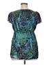 Unity World Wear 100% Polyester Teal Short Sleeve Blouse Size XL - photo 2
