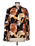 Unbranded Floral Orange Long Sleeve Blouse Size L - photo 1