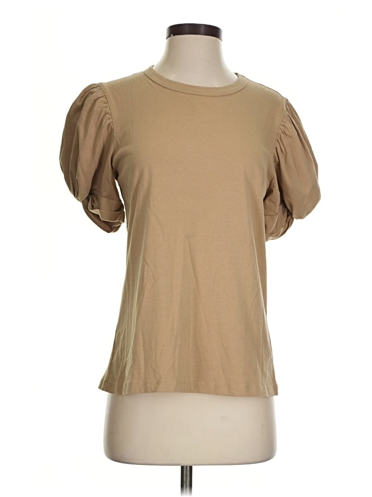 Pre-owned Pomander Place Short Sleeve T-shirt In Tan
