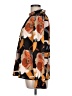 Unbranded Floral Orange Long Sleeve Blouse Size L - photo 5