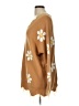 Just Polly 100% Acrylic Floral Brown Pullover Sweater Size L - photo 5