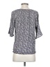 Faherty Gray Short Sleeve Blouse Size XS - photo 2