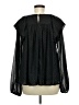 Entro 100% Polyester Black Long Sleeve Blouse Size M - photo 2