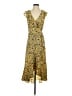 Max Studio Print Yellow Casual Dress Size S - photo 1