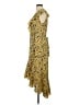 Max Studio Print Yellow Casual Dress Size S - photo 5