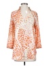 CAbi 100% Polyester Orange 3/4 Sleeve Blouse Size XXS - photo 1