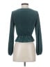 Minkpink Teal Long Sleeve Blouse Size XS - photo 2