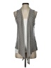 Splendid 100% Rayon Stripes Gray Cardigan Size S - photo 1
