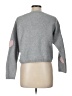 No Comment Hearts Gray Pullover Sweater Size L - photo 2