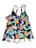 Unbranded Floral Blue Swimsuit Top Size 8 - photo 1