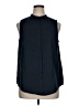 MICHAEL Michael Kors Blue Sleeveless Button-Down Shirt Size 0X - photo 1
