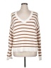 Ann Taylor LOFT Stripes White Pullover Sweater Size XL - photo 1
