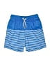 Cat & Jack 100% Polyester Stripes Blue Board Shorts Size 6 - photo 1