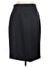 Theory Solid Black Wool Skirt Size 10 - photo 1