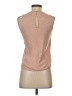 H&M 100% Polyester Tan Sleeveless Blouse Size 2 - photo 2