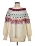 Time and Tru Chevron-herringbone Ivory Pullover Sweater Size S - photo 1