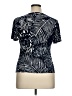 Chaps Blue Short Sleeve Blouse Size XL - photo 2