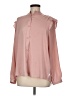 CALVIN KLEIN JEANS 100% Polyester Pink Long Sleeve Blouse Size M - photo 1