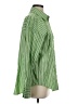 Staccato Stripes Green Long Sleeve Blouse Size S - photo 4