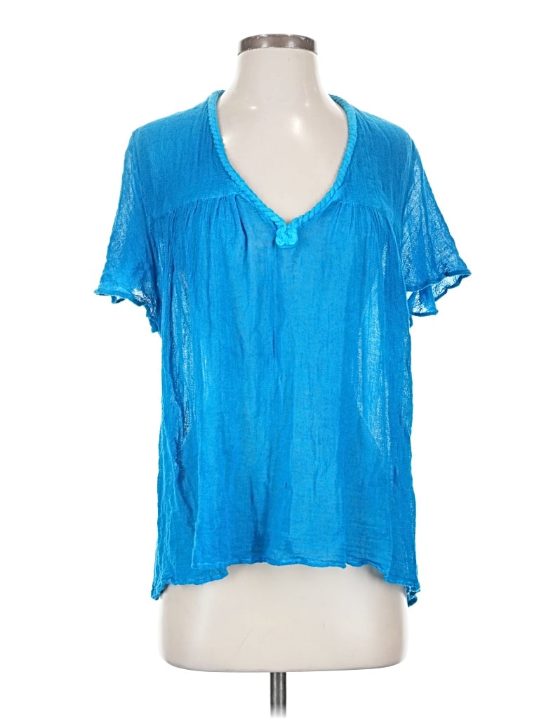 Pre-owned Jen's Pirate Booty Short Sleeve T-shirt In Blue