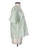 St. John Green Short Sleeve Blouse Size S - photo 4