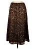 DR2 100% Polyester Animal Print Brown Casual Skirt Size S - photo 1
