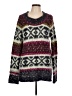 Free People Print Purple Pullover Sweater Size L - photo 1