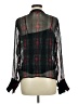 J.Crew 100% Cupro Black Long Sleeve Blouse Size 6 - photo 2
