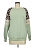 Shein Animal Print Green Sweatshirt Size 6 - photo 1