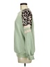Shein Animal Print Green Sweatshirt Size 6 - photo 5