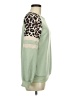 Shein Animal Print Green Sweatshirt Size 6 - photo 4
