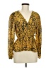 Sage & Citrus 100% Polyester Gold Long Sleeve Blouse Size M - photo 1